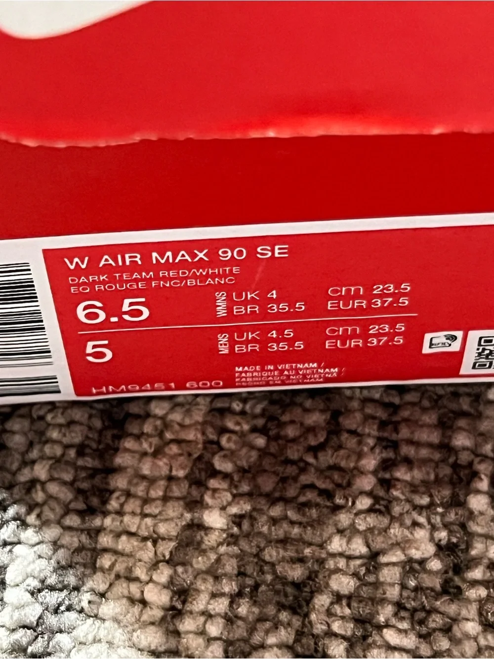 Nike WMNS AIR MAX 90 SE 'NEAPOLITAN' Size 8 Women’s / 6.5 Mens